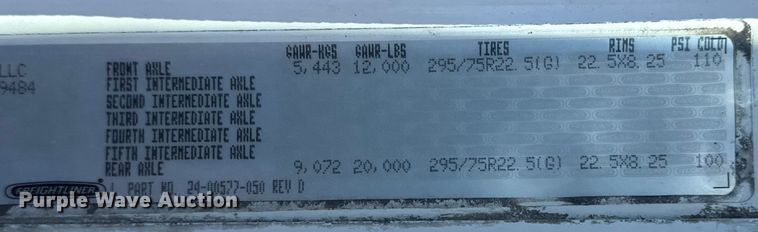 image for item EG2062 2002 Freightliner Century Class semi truck