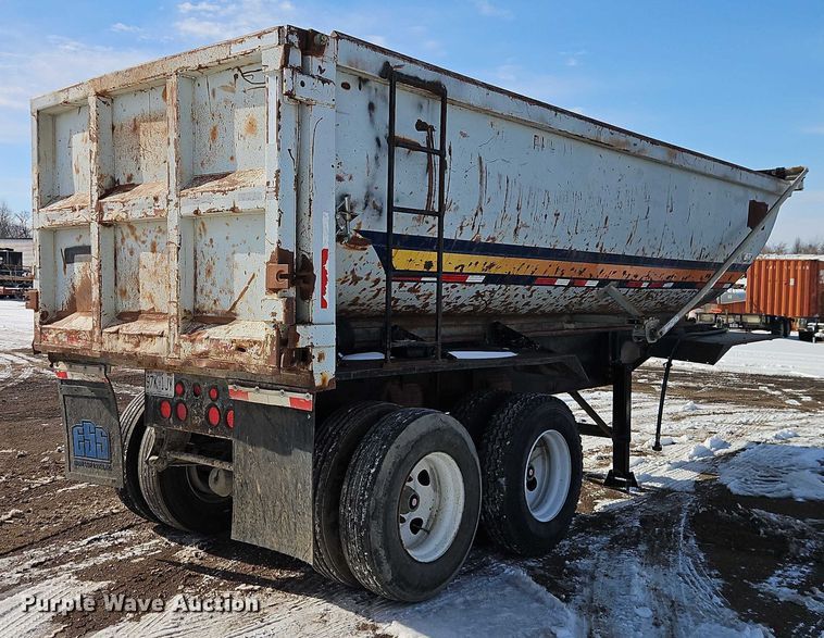image for item EO4967 1970 Fruehauf  end dump trailer