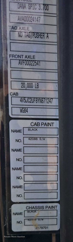 image for item EO4983 2000 Volvo WG sewer jetter truck