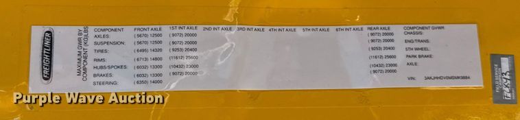 image for item ES5783 2021 Freightliner Cascadia 126 semi truck