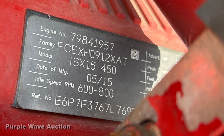 image for item EU7358 2016 Kenworth T800 semi truck