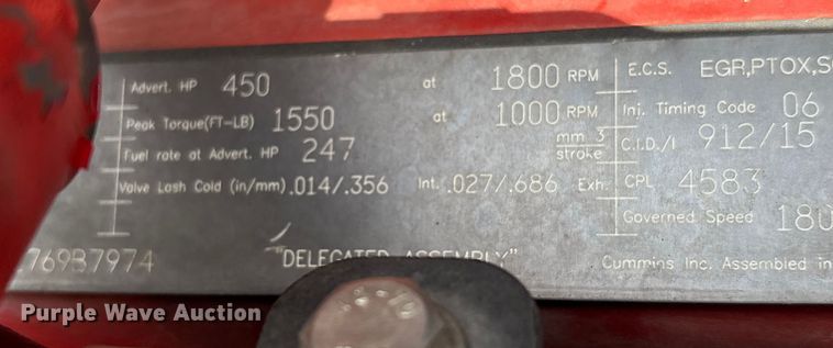 image for item EU7358 2016 Kenworth T800 semi truck