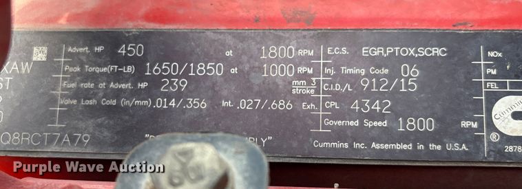 image for item EU7361 2020 Peterbilt 579 semi truck