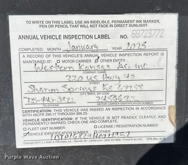 image for item FB0635 1987 Dorsey DGT-84 flatbed trailer