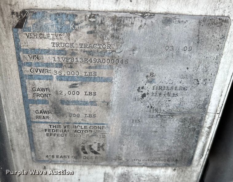 image for item FB5482 2009 Ottawa Kalmar yard truck