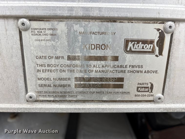 image for item FK1110 2014 Freightliner Business Class M2 refrigerated truck