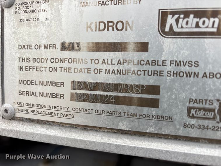 image for item FK1110 2014 Freightliner Business Class M2 refrigerated truck