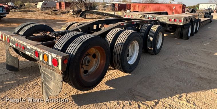 image for item FK2526 1990 Siebert lowboy equipment trailer