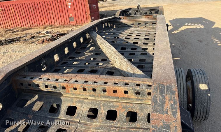 image for item FK2526 1990 Siebert lowboy equipment trailer