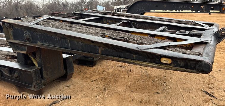 image for item FK2533 1969 Shop Built lowboy equipment trailer