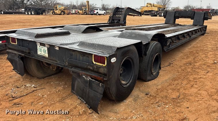 image for item FK2533 1969 Shop Built lowboy equipment trailer