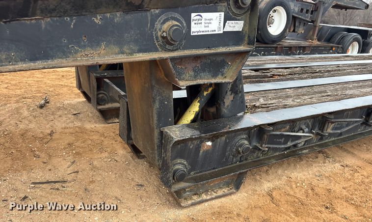 image for item FK2533 1969 Shop Built lowboy equipment trailer