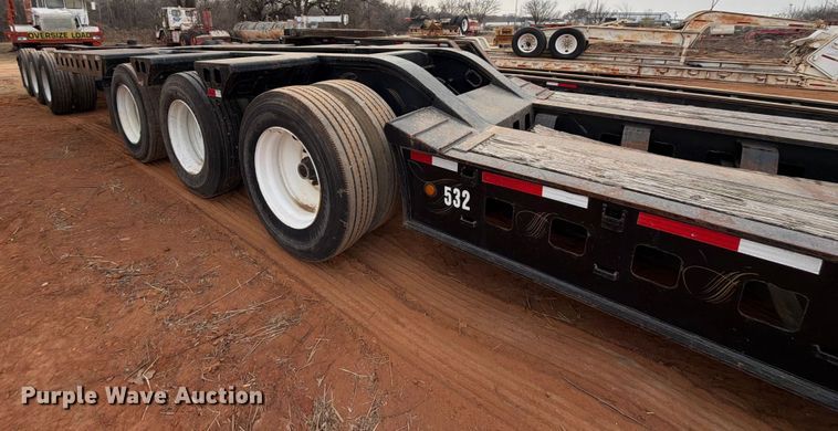 image for item FK2536 1988 Siebert lowboy equipment trailer