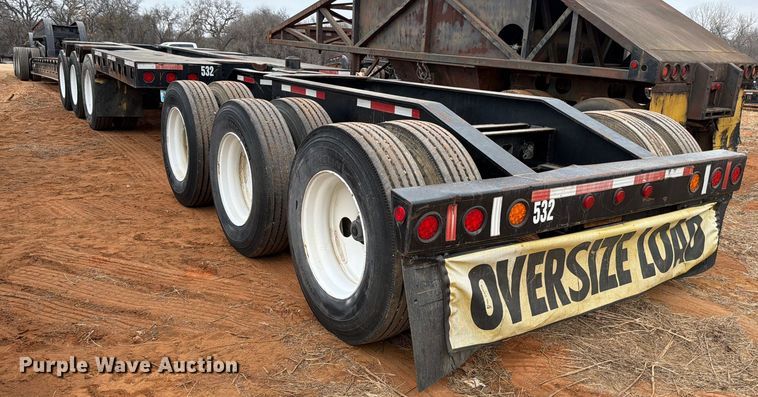 image for item FK2536 1988 Siebert lowboy equipment trailer