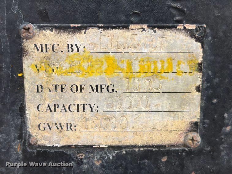 image for item FK2536 1988 Siebert lowboy equipment trailer