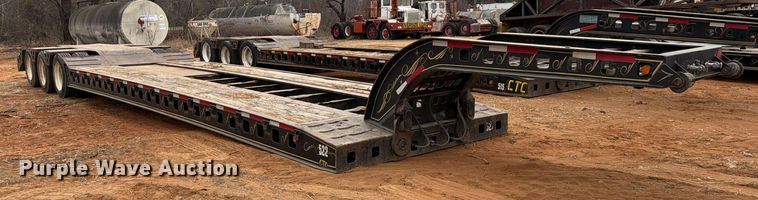 image for item FK2537 1986 Siebert lowboy equipment trailer
