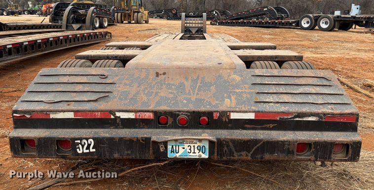 image for item FK2537 1986 Siebert lowboy equipment trailer