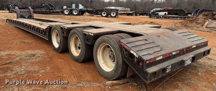 image for item FK2537 1986 Siebert lowboy equipment trailer