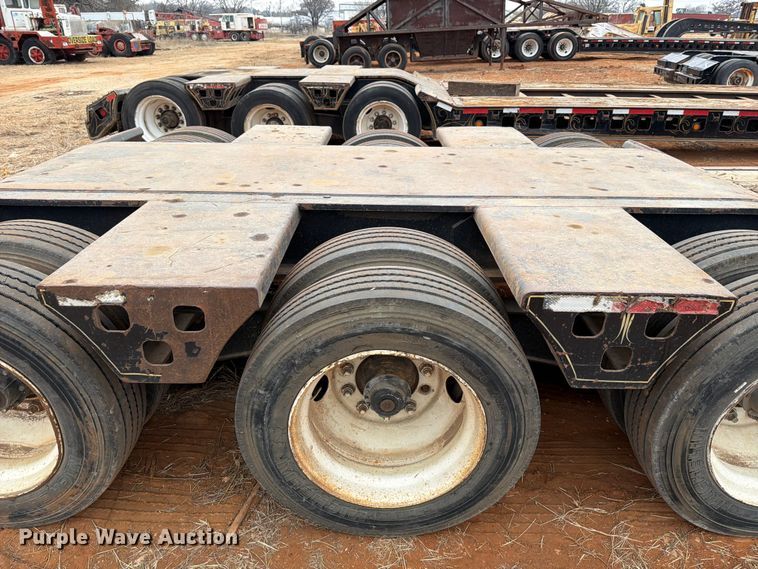 image for item FK2537 1986 Siebert lowboy equipment trailer
