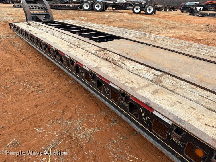 image for item FK2537 1986 Siebert lowboy equipment trailer