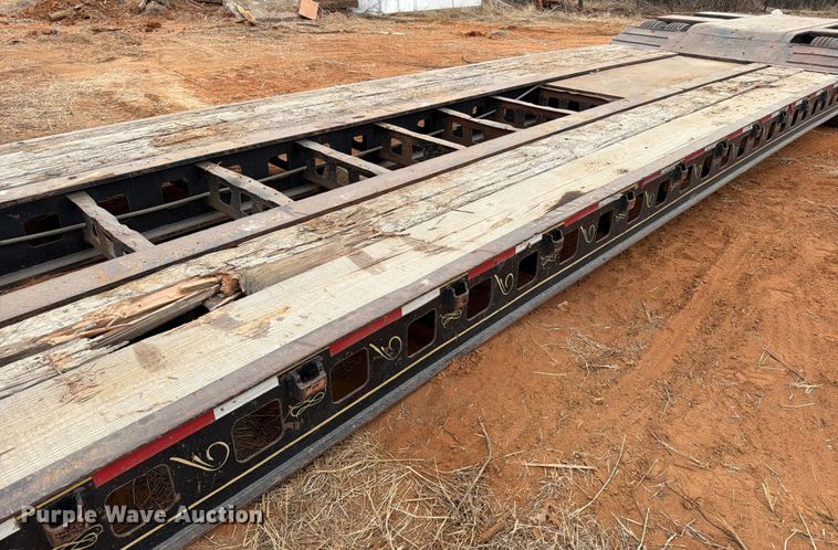 image for item FK2537 1986 Siebert lowboy equipment trailer