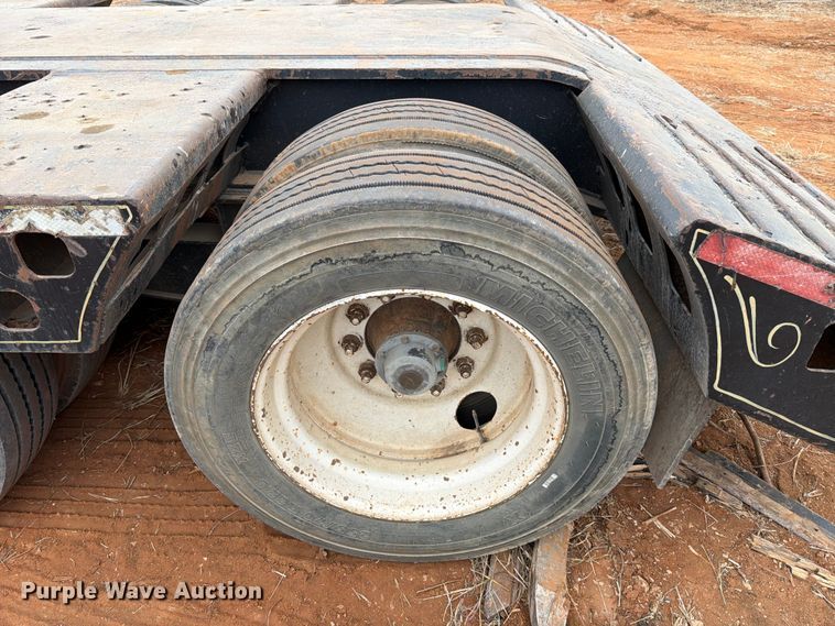 image for item FK2537 1986 Siebert lowboy equipment trailer