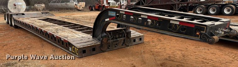 image for item FK2538 1984 Siebert lowboy equipment trailer