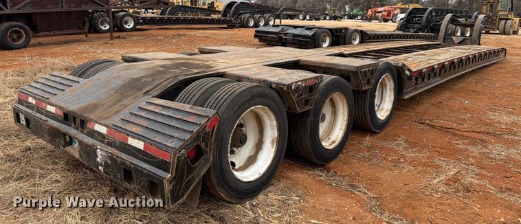 image for item FK2538 1984 Siebert lowboy equipment trailer