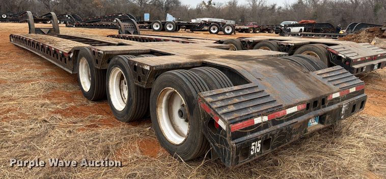 image for item FK2538 1984 Siebert lowboy equipment trailer