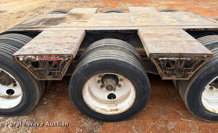 image for item FK2538 1984 Siebert lowboy equipment trailer