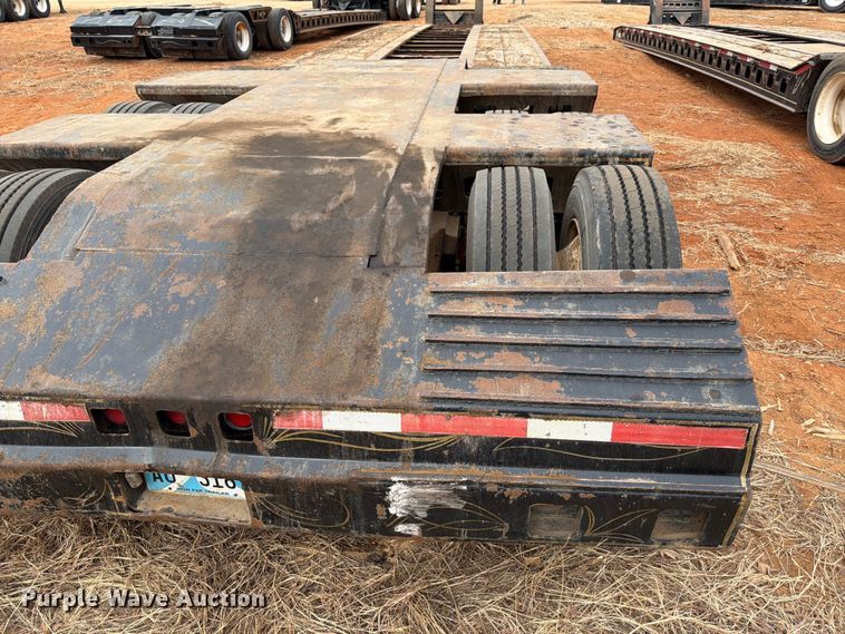 image for item FK2538 1984 Siebert lowboy equipment trailer