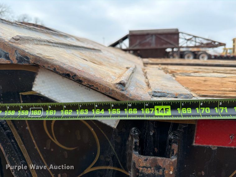 image for item FK2538 1984 Siebert lowboy equipment trailer