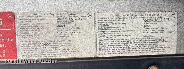 image for item FO3516 2005 Freightliner Columbia semi truck