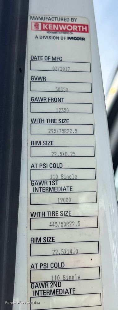 image for item YA1172 2018 Kenworth T680 semi truck