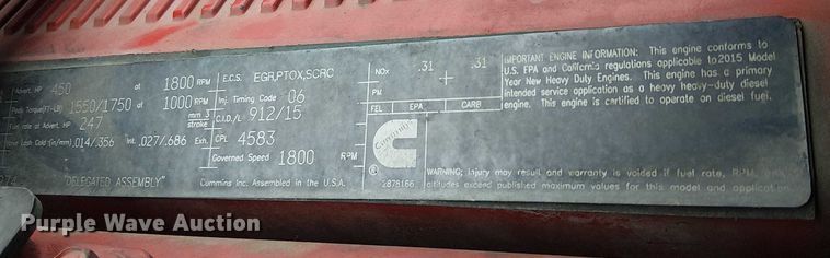 image for item YA1631 2016 Peterbilt 579 semi truck