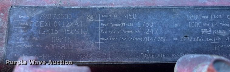 image for item YA1656 2016 Kenworth T680  semi truck