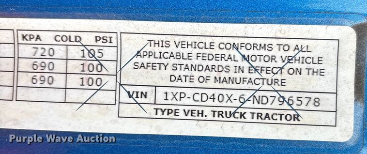 image for item YA1687 2022 Peterbilt 567 semi truck