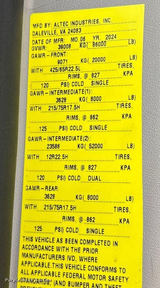 image for item YA2100 2025 Peterbilt 567 crane truck