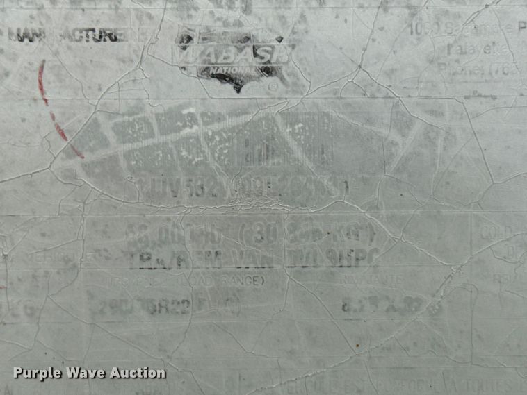 image for item YA2184 2009 Wabash dry van trailer