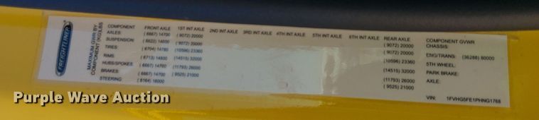 image for item YA2219 2023 Freightliner 108SD truck cab and chassis