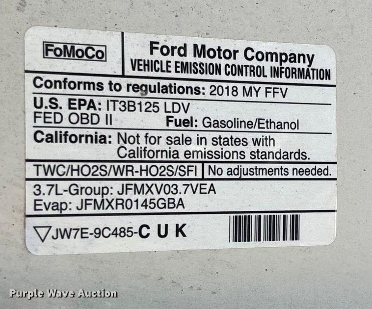 image for item DR2847 2018 Ford Taurus 