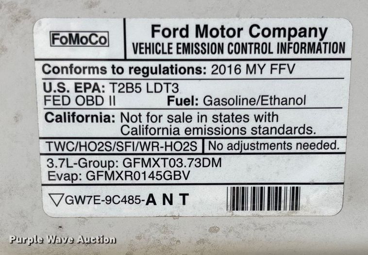 image for item DR2848 2016 Ford Explorer SUV