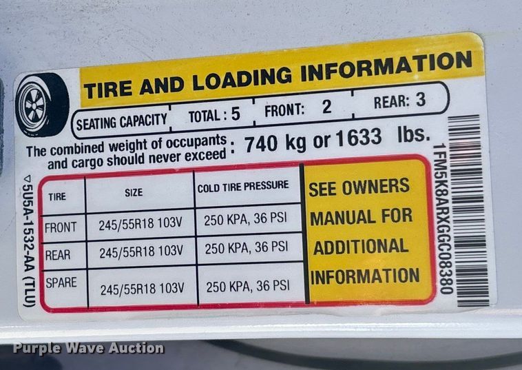 image for item DR2848 2016 Ford Explorer SUV