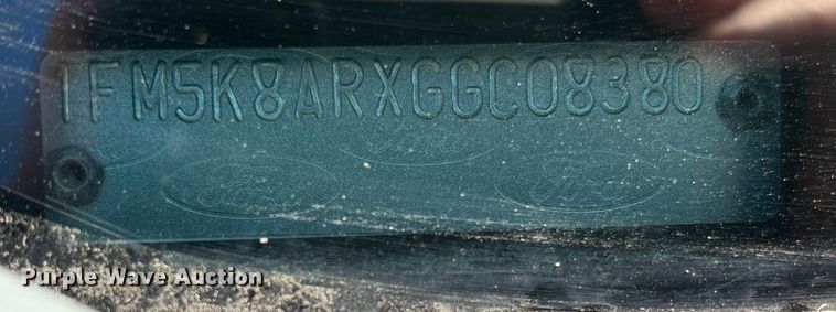 image for item DR2848 2016 Ford Explorer SUV