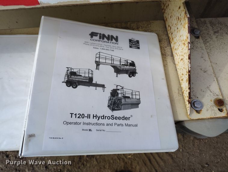 image for item DT0945 2015 Finn T120GN-39 hydroseeder