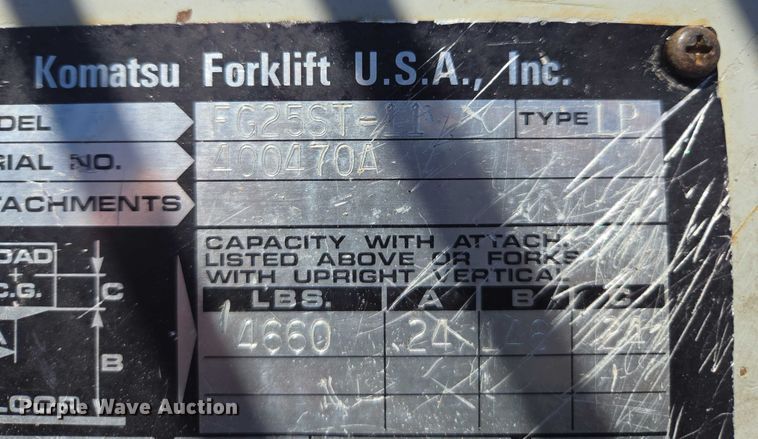 image for item DU2722 Komatsu FG25ST-11 forklift