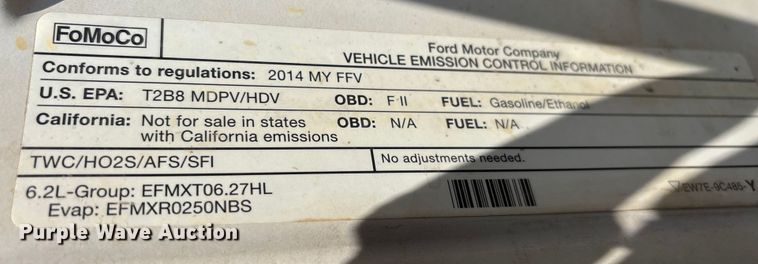 image for item DW7477 2014 Ford F250 utility bed pickup truck