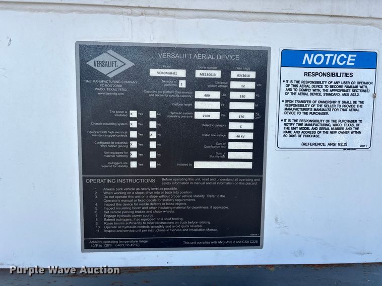 image for item DW7479 2022 RAM 5500HD bucket truck