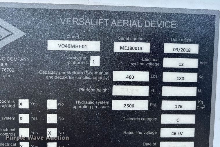 image for item DW7479 2022 RAM 5500HD bucket truck