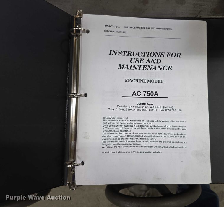 image for item DZ3817 Berco & Cotti  AC750A vertical sleeve bore machine